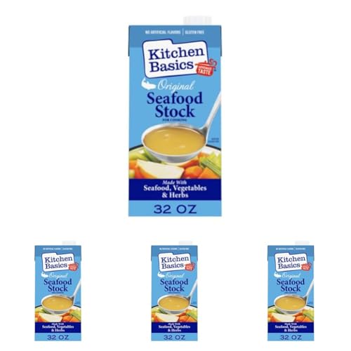 Kitchen Basics Original Seafood Stock, 32 fl oz (Pack of 4)
