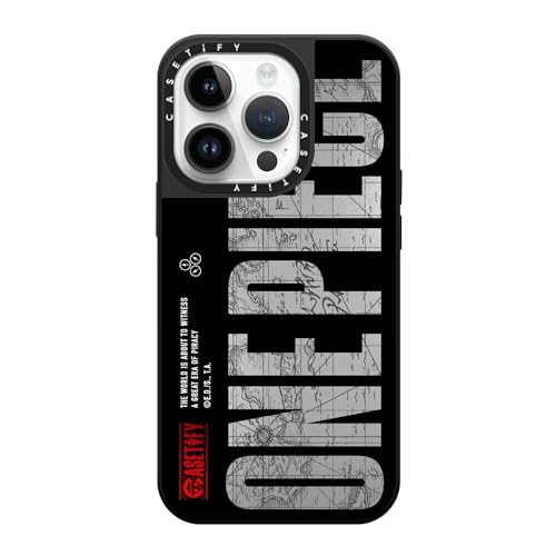 CASETiFY MagSafe Ή~[ iPhone 14 Pro P[X [ː / 1.5m̗NA / One Piece ] - Vo[ (ubNop[) - ONE PIECE Map