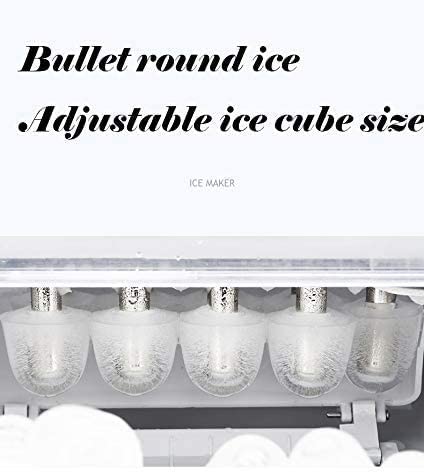 Máquina portátil de hielo, 9 cubos en 8 minutos, 33 lb en 24 h miniatura 2