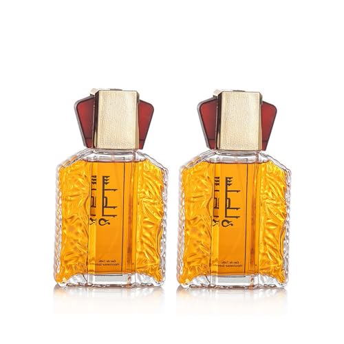 Perfume para hombre – 100 ml de perfume de sultán, fragancia noble de larga duración, tradición árabe de lujo con elegancia moderna, Eau de Parfum Dubai Perfume – Fuerza con carácter (2 unidades)