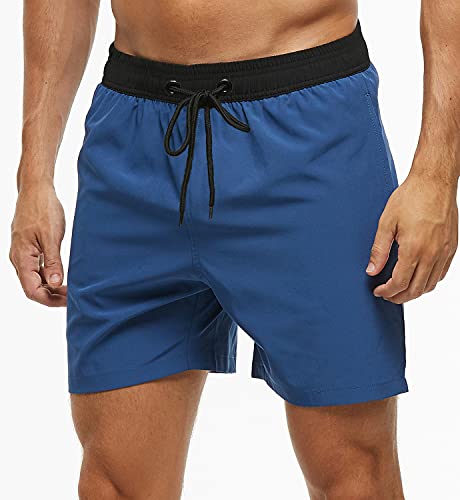 Men's Swim Trunks Quick Dry Beach Shorts with Pockets Swimsuits for Men3