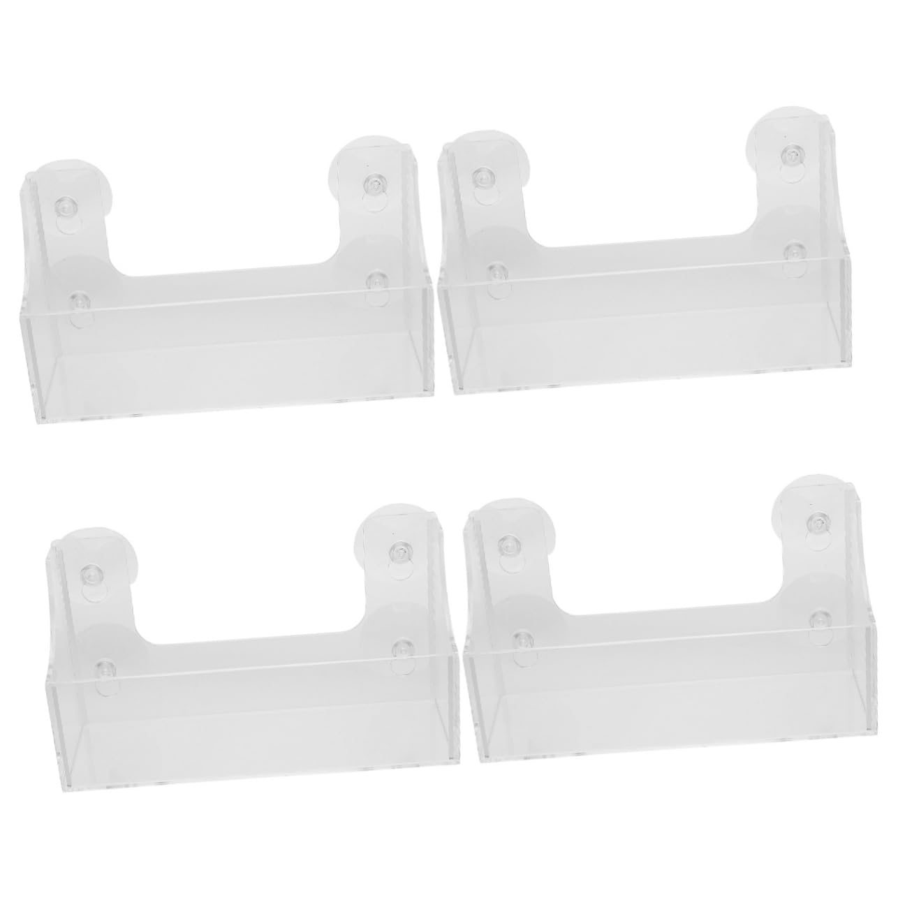 IMIKEYA 4 Piezas Portavasos para Bebidas Nevera Porta Bebidas Estante De Bebidas del Refrigerador Soporte para Latas De Refrigerador Botellero Nevera Puede Estante Transparent Acrílico