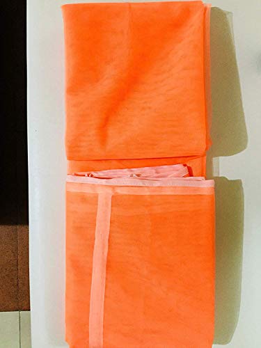 Image of APS Polycotton Peach Mosquito Net /Machardani for Home (4 x 6.5) Foot