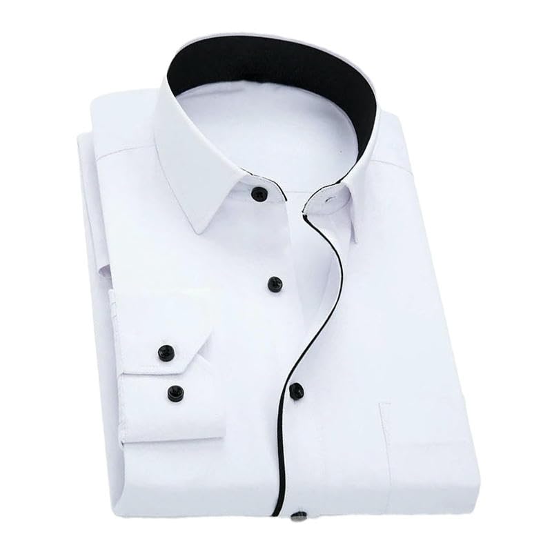Chemise manches longues homme coupe ajustée unie chic