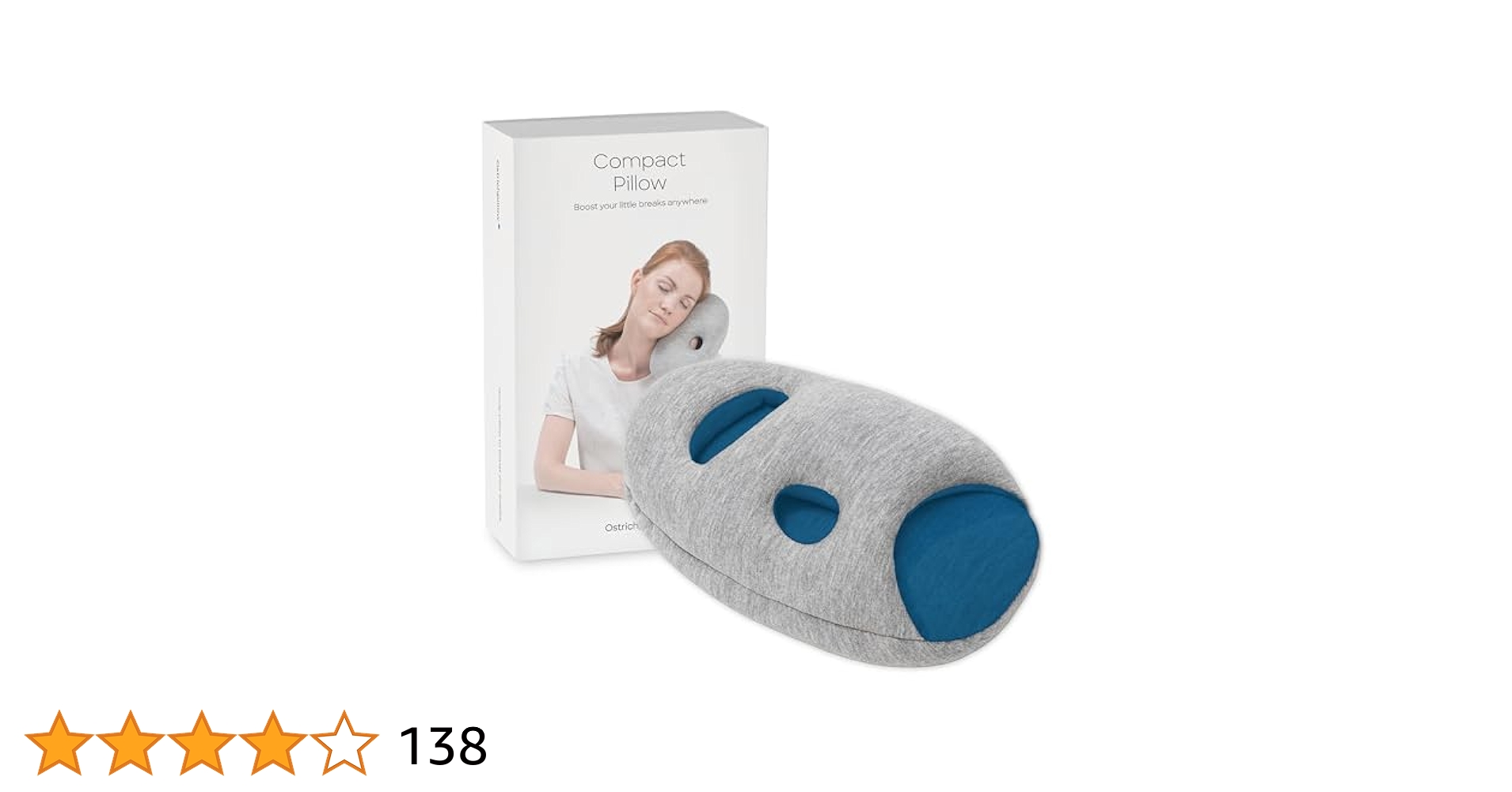 Amazon｜OSTRICHPILLOW MINI 飛行機、自動車での旅行用枕 飛行