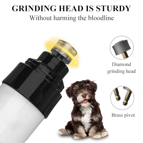 Lime à ongles chien électrique basse fréquence doux pour griffe