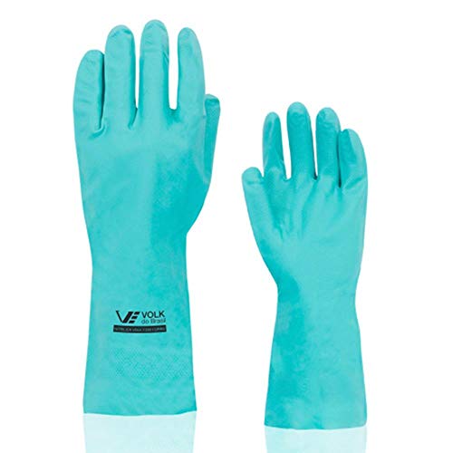 Luva Nitrílica com Forro Standard Verde - Grande-VOLK-10.65.018.03-G