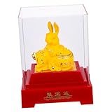 Décor doré : délicat et dessin animé, la figurine de lapin peut répondre à vos différents besoins d'utilisation et visuels, figurines d'animaux en or.