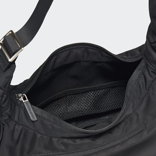 Image of Pander 4L Soft Nylon Crescent Shoulder Bag for Women, Medium Underarm Hobo Purse with Adjustable Strap, Water-Repellent