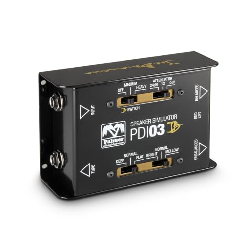 Palmer PDI 03 JB - Passive DI-Box mit Lautsprechersimulator, Joe Bonamassa Signature Model, schwarz