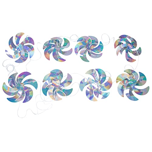 VICASKY 1 Set di per Uccelli Grandi Ruote a Vento Riflettenti per efficaci in Giardino e campi, per respingere Gli Uccelli delicati