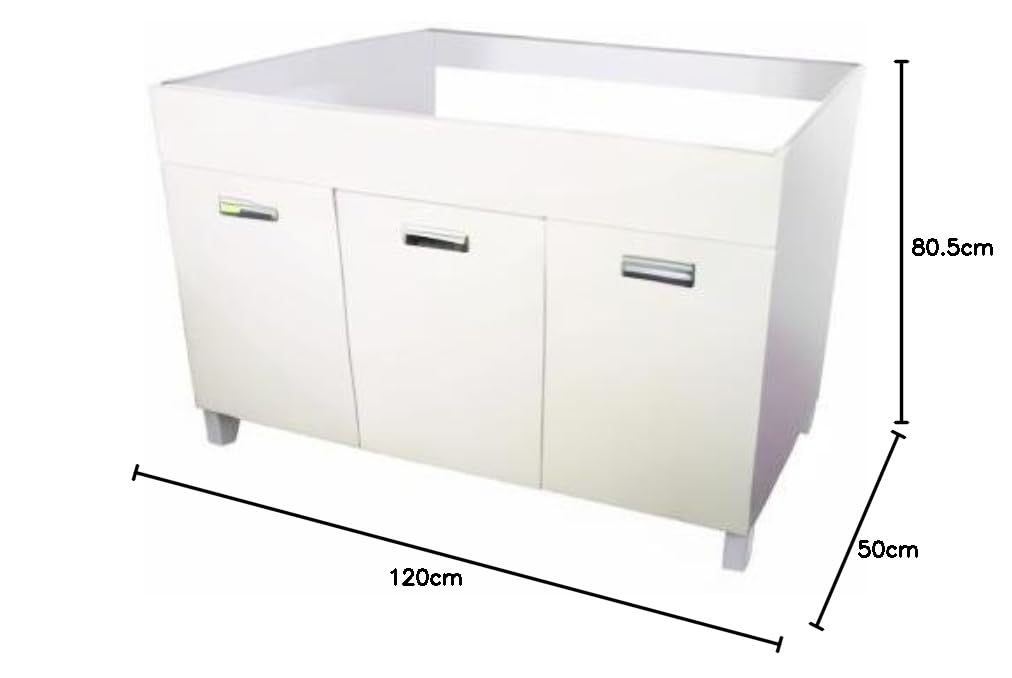 Mabel srl Mobile sottolavello 3 Ante 120 cm Colore bianco