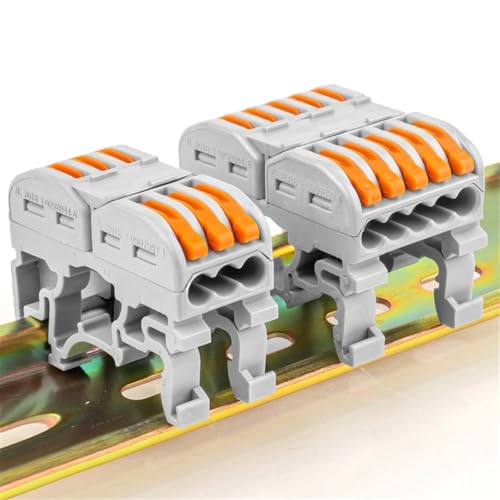 Conectores de cable rápidos de 3 y 5 pines compactos para empalme con resorte universal