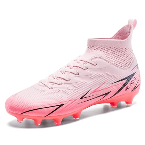 lozoye Indoor Soccer Cleats Mens Womens Turf Soccer Cleats Wide Socer Shoes AG FG TF High Ankle...