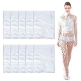 Xtinmee 10 Pcs Disposable Body Wraps PE Sauna Bath Suit Plastic Body Sauna Wrap for Spa Bathtub Men Women Weight Loss Detox