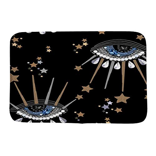 Tapis de bain absorbant 78x50 cm lavable en machine pour douche