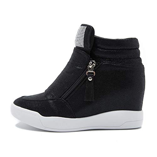 LIURUIJIA Women's Platform Hidden Wedge Sneakers High-Top Fashion Sneakers Dressy Casual Tennis Shoes Ankle Boots3