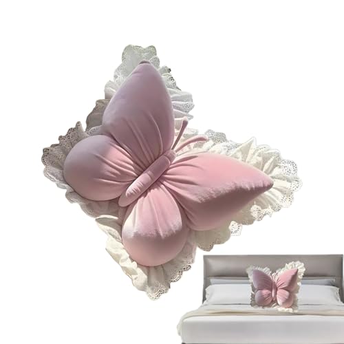 Mariposa de Felpa, Bonita decoración de habitación, Almohada Decorativa de Mariposa, para cumpleaños, Halloween, Relleno de Calcetines, sofá, Cama, Escritorio, niñas y Adultos