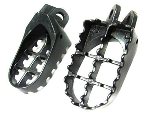 Repose-pieds MX gris moto KLX 400 DRZ 400 RM250 RM125