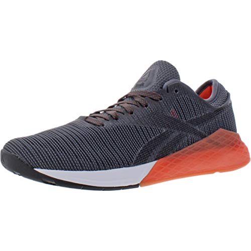 Reebok Men's Nano 9 Cross Trainer, Black/Grey/FIEORA, 13 M US