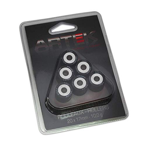 Galet de variateur Artek 20x17 calibré à 10 grammes pour scooter 125
