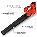 Cordless Leaf Blower 6-Speed 400CFM with Battery Electric Handheld Leaf Blower for Lawn Care Sweeping Snow and Surface Dust Cleaning (Two Batteries)