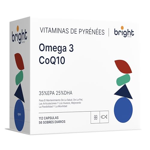 Omega 3 (EPA 35 / DHA 25), Coenzima Q10, Vitamina E Natural – Sin OGM | Sinergia óptima para corazón y producción celular de energía I 56 Dosis Diarias