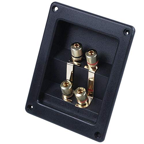 BIG BOOM® Bi-Amp Speaker Terminal Cup Junction Box Gold Banana Binding Post G3F8