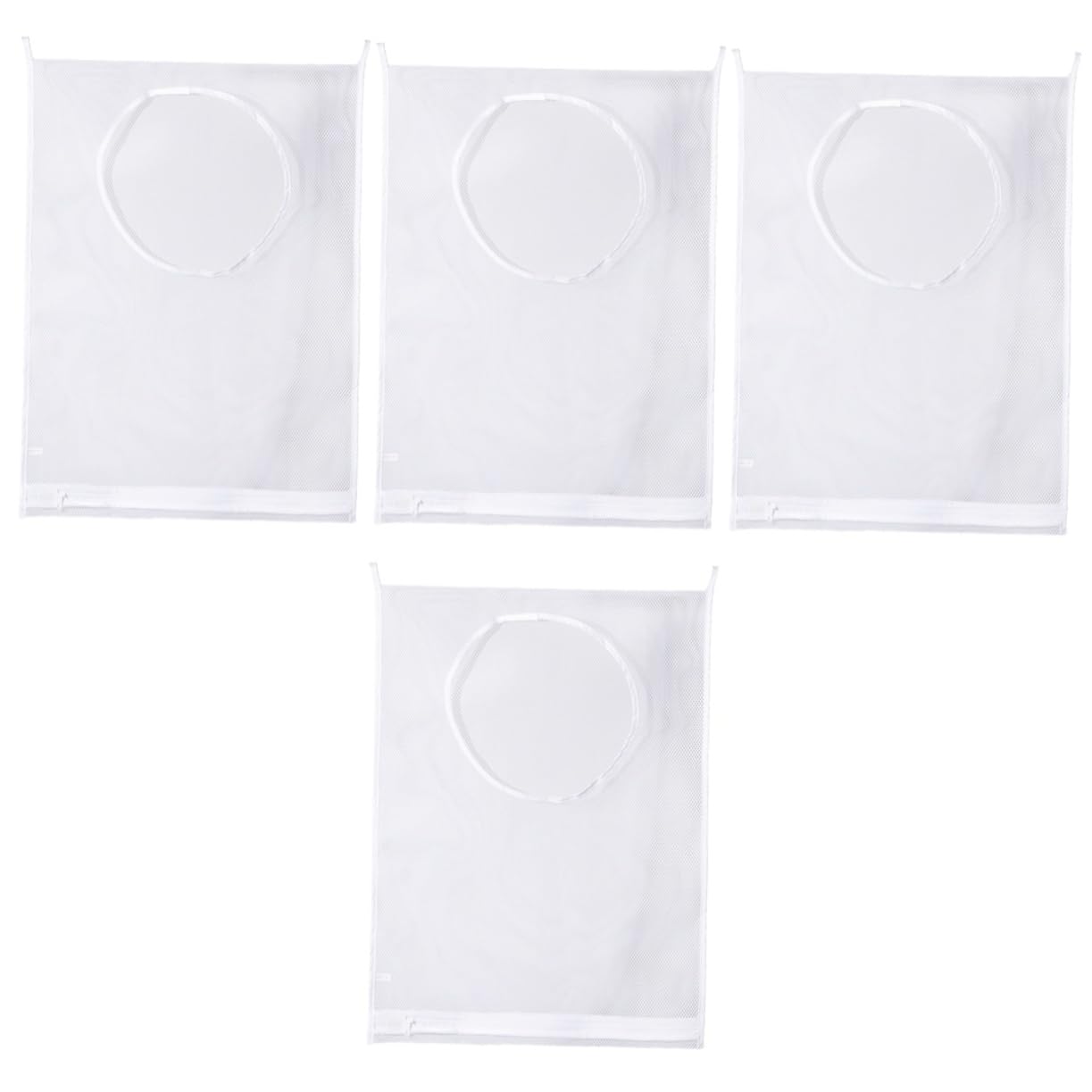 Didiseaon 4sets Borsa Porta Biancheria Rete Con Gancio Sacchetto Per Abbigliamento e Accessori Organizzatore Per Casa e Viaggi Materiale Resistente e Leggero