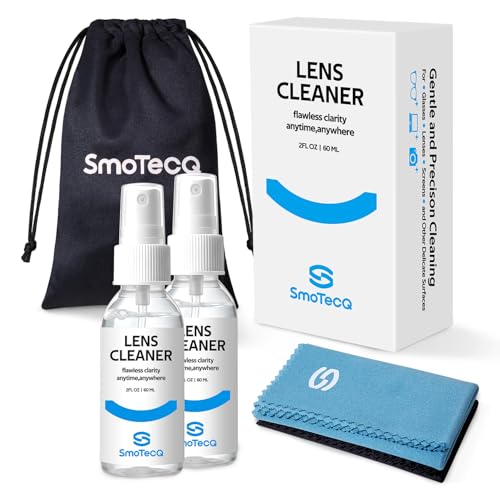 SmoTecQ Glasses Cleaner Kit – Alcohol-Free, Plant-Based Spray + Ultra-Soft