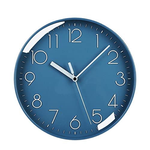 Horloge murale silencieuse moderne grise pour salon et chambre