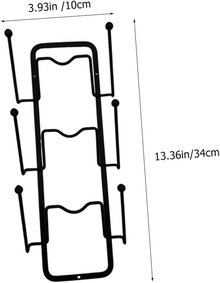 2pcs Punch Pot Lid Holder Wear-resistant Kitchen Organizer Rack for Efficient Storage Wall-mounted Design Multifunctional Stand for Pot Lids and Utensils Black