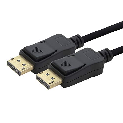 Câble DP 4K 60Hz 5m lot de 2 cordons DisplayPort 1.2 noirs