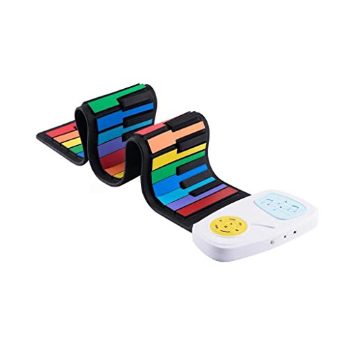 HMTOHL 49 Touches coloré Silicone Flexible Main Enrouler Piano Clavier électronique Orgue Haut-Parleur intégré… - Les Beatles, Paul McCartney, John Lennon, RIngo Starr, George Harrison HMTOHL 49 Touches coloré Silicone Flexible Main Enrouler Piano Clavier électronique Orgue Haut-Parleur intégré…