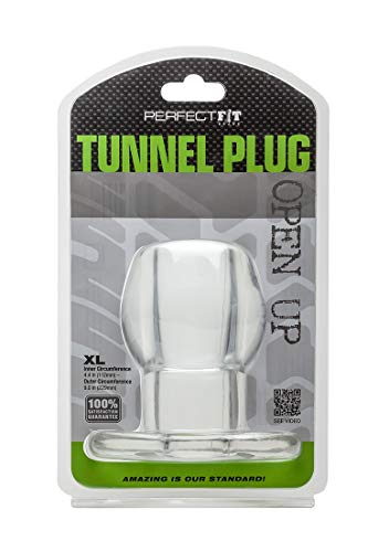 Plug anal clair Tunnel Plug Perfect Fit 133906 en silicone transparent