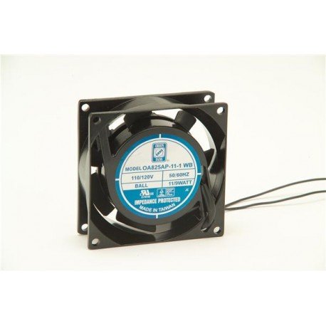Orion Fans OA825AP-11-1TB | 115 VAC | 80x25mm | 25 CFM | 28 dBA | 9 W | 3000 RPM