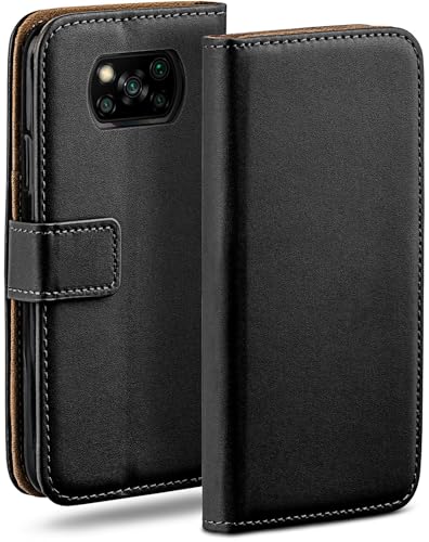 Étui de protection Poco X3 Pro finition cuir haut de gamme moex noir