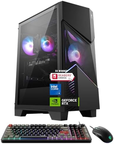 msi Codex R2 Gaming Desktop: Intel Core i5-14400F, Geforce RTX 5070, 32GB DDR5, 1TB m.2 NVMe SSD, 80+ Gold PSU, WiFi 6E, Air Cooling, Windows 11 Home: D14NVP5-613US