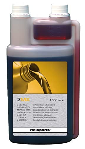 Ratioparts 2-Takt-Motoröl Zweitaktöl Dosierflasche 1 Liter 1:50 Mischbehälter