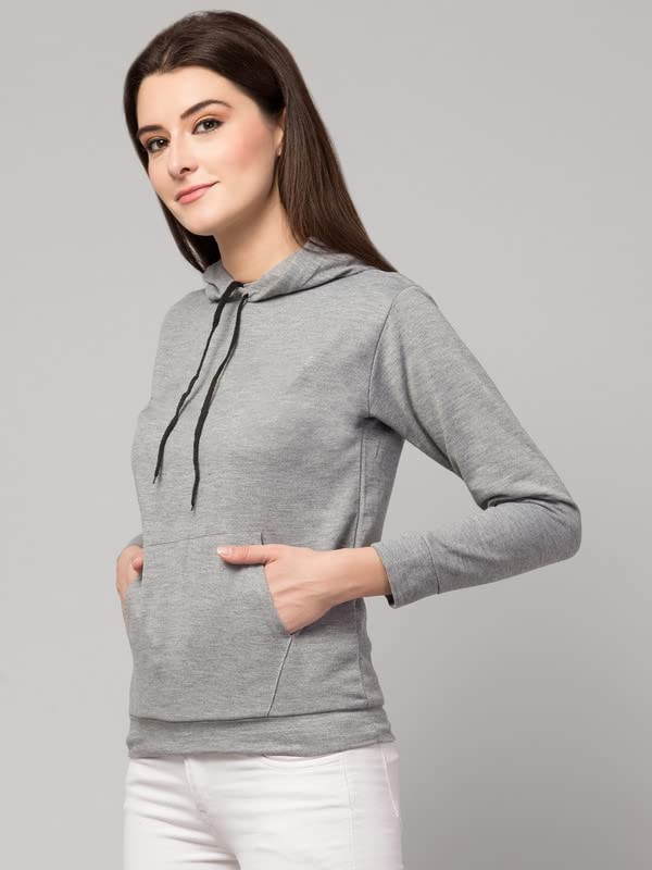 Image of Women's Fleece Plain Hoodie