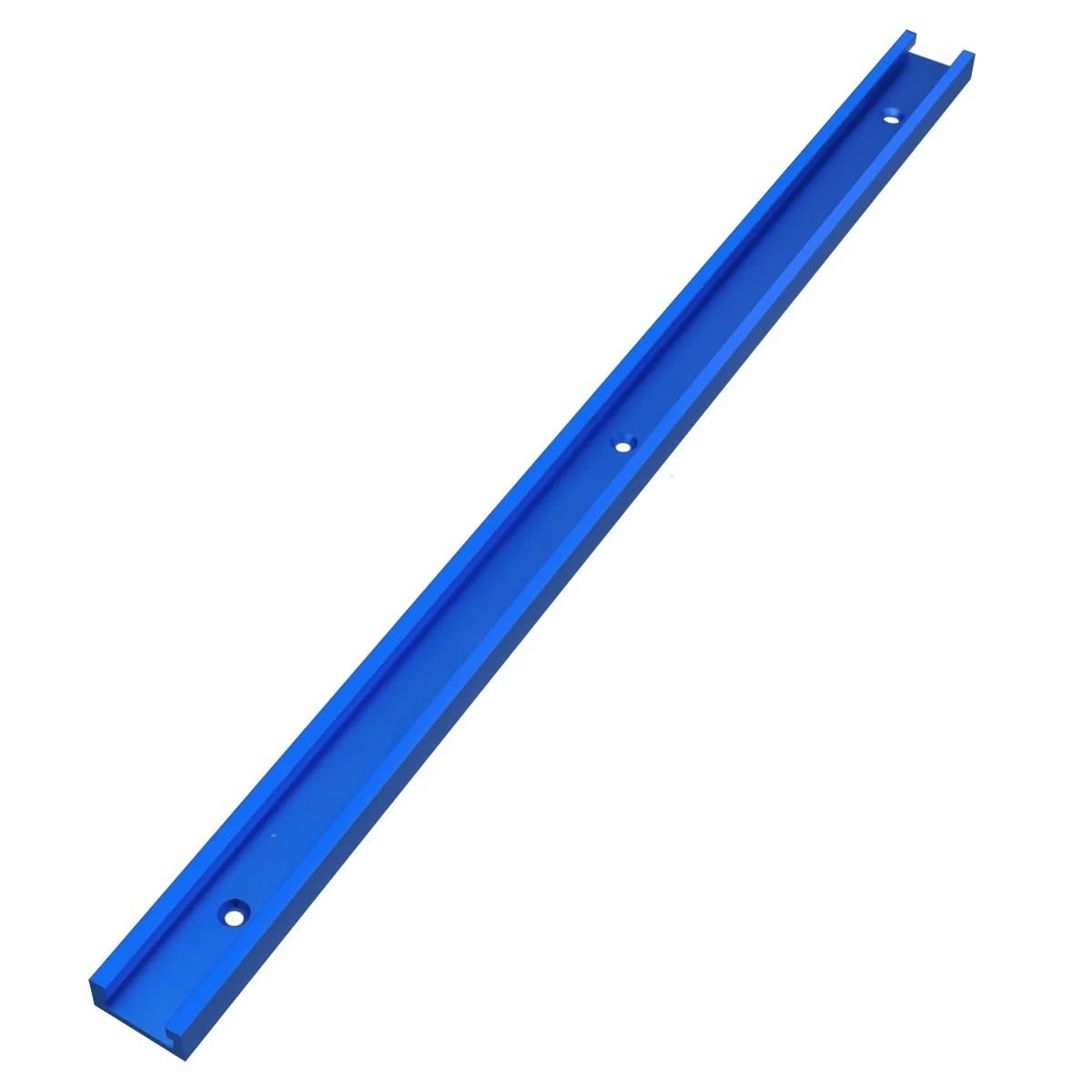 Aluminum T-Slot Bar Universal T30 T Track Miter Jig Length 500mm, Aluminium Gauge Guide Chute for Workbench 1pc(Blue,500mm)