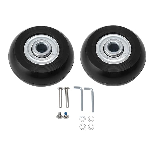 2pcs Suitcase Caster Replacement kit, Luggage Wheels Replacement, Rubber Luggage Suitcase Replacement Wheels for Trolley Case (40mm X 18mm)