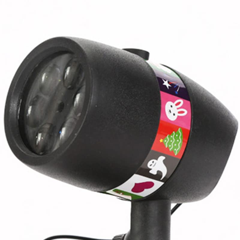 Akozon Lampada Proiettore LED Natalizia con Design Impermeabile IP44 – Lampada Proiettore Che Cade per Display da Giardino, Prato e Patio (Spina europea)