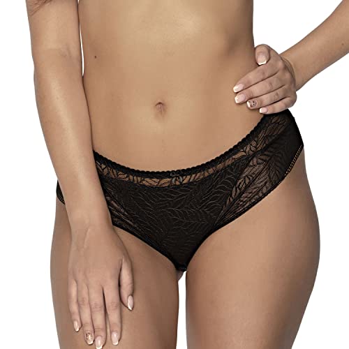 Slip en dentelle Gaia 594P Sandy Sensuel Noir 2 de fabrication européenne haut de gamme