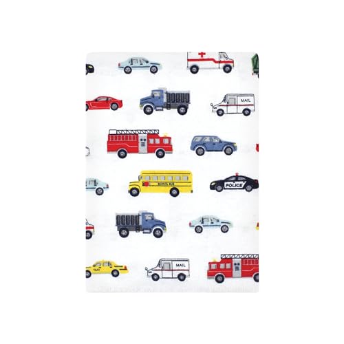 Image of Hudson Baby Unisex Baby Cotton Poly Flannel Burp Cloths Bundle, Going Places, One Size