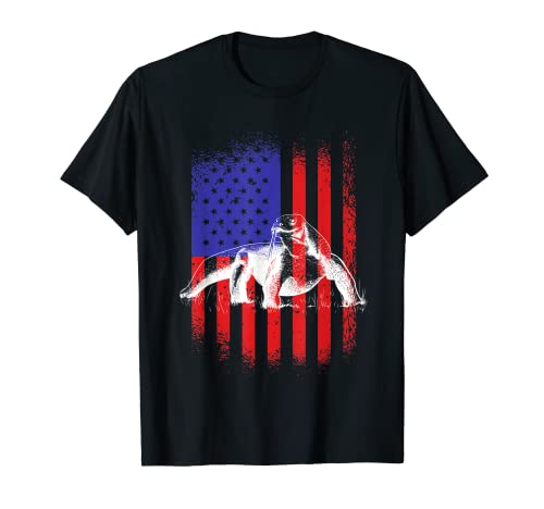 Komodo Dragon USA Flag Animal Reptile Lovers Regalos Camiseta