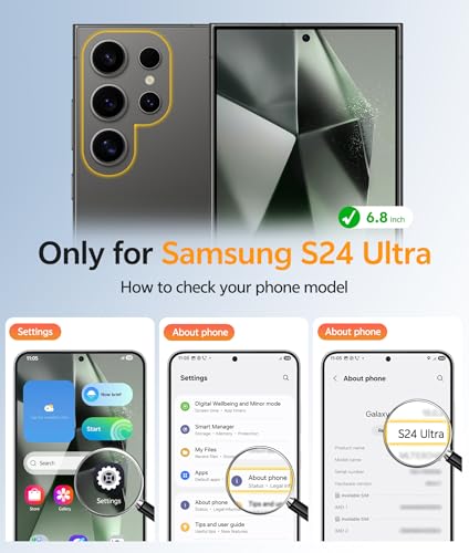 Image of FNTCASE for Samsung Galaxy S24 Ultra Case: [Fit for Magsafe] [Full Camera Protection] Translucent Matte Cases with [Screen Protector] Military Grade Shockproof Protective Phone Cover