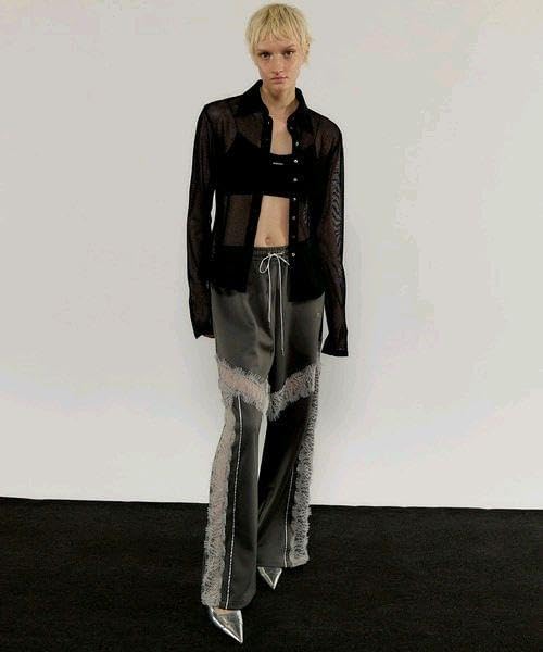 ブロンズ】MAISON SPECIAL Lace Docking Jersey Pants