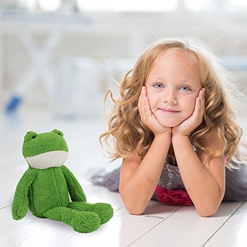 Green Frog Plush Stuffed Animal, Soft Long-Leg Frog Plush Doll Toys, Super Cute Frog Toy Christmas Birthday Gifts For Boys Girls Kids Toddlers Children, Fluffy Stuffed Frog Plushie Decoration, 14.1" #TOP5
