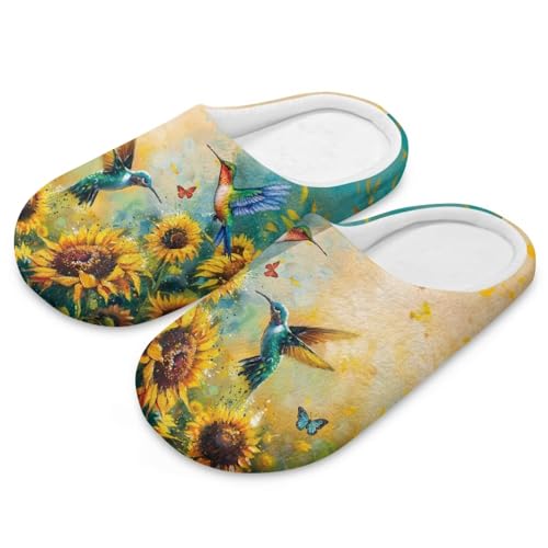 Howilath Plush Slippers for Women with Flannel Upper Non-Slip Closed Toe Plush Slippers for Indoor Outdoor